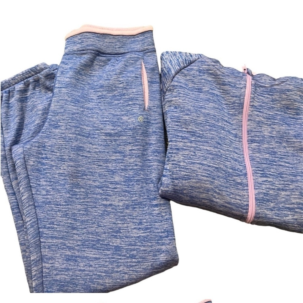 Champion Kids Set in Blue with Pink Accents
